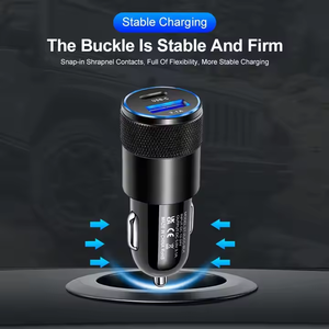 Factory New Portable Car Charger <strong>Adapter</strong> <strong>USB</strong>-C 3.1A Smart Charging PD Type C Phone Car Charger 5V/3A <strong>Output</strong> 15W <strong>Power</strong> OTP - Product Image 2