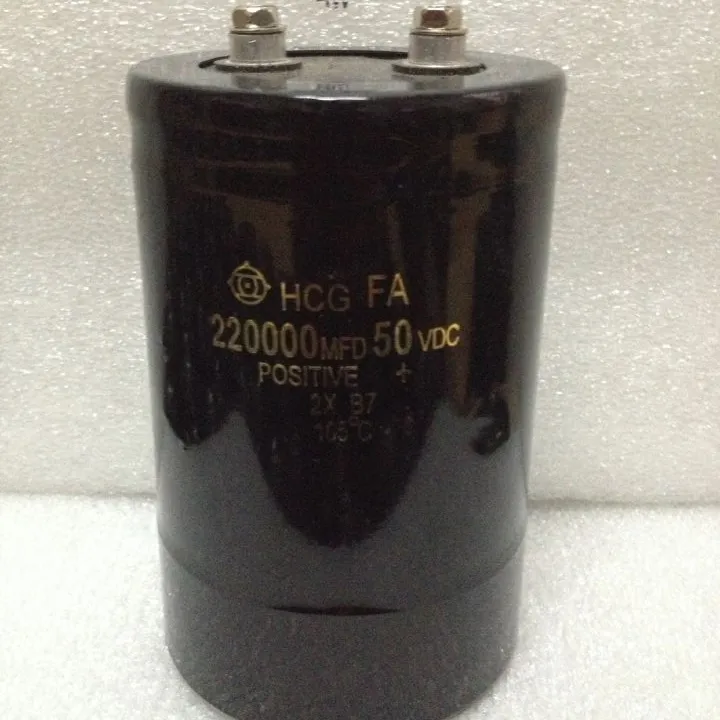 Condensador de 50V 220000uF grande puede 50V 220000MFD condensador electrolítico