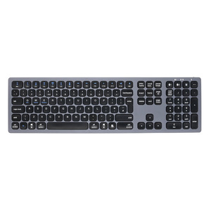 Teclado inalámbrico ultrafino de aleación de aluminio europeo de 2,4G, teclado de carga TYPE-C, interruptor de tijera, teclado de entrada grande - Product Image 5