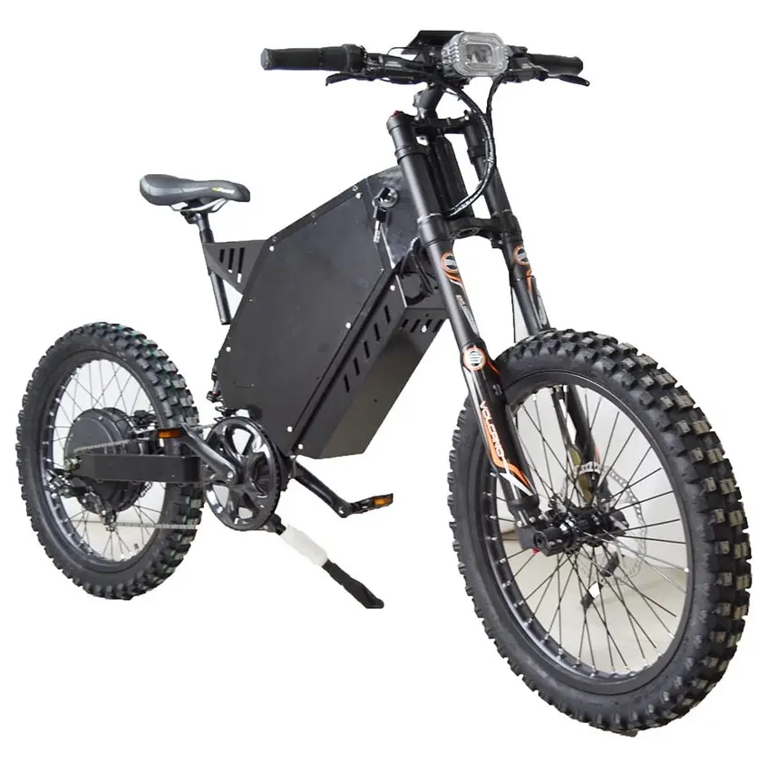 Bicicleta elétrica porta para porta, entrega rápida, pneu gordo, velocidade máxima de 70kmh 72v 5000w, bateria de lítio elétrica