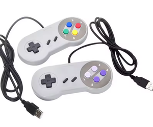 ニンテンドーSNESゲームパッド用有線USBコントローラーMACコンピューターコントロールジョイスティック用 - Product Image 1