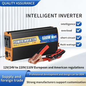 Inversor de coche 600W Conversión de energía Onda modificada Salida de CC/CA única 48V Voltaje de entrada 8000W Potencia máxima LCD - Product Image 2