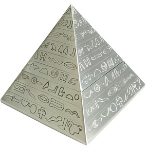 Antik mimari modeli pyramid pe piramit şekil doğal zanaat hediye kutusu kül tepsisi kutusu - Product Image 1
