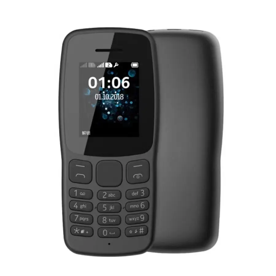 Tarjeta SIM Dual para teléfono móvil Nokia 106, 2018, buena calidad, Simple, libre, precio al por mayor