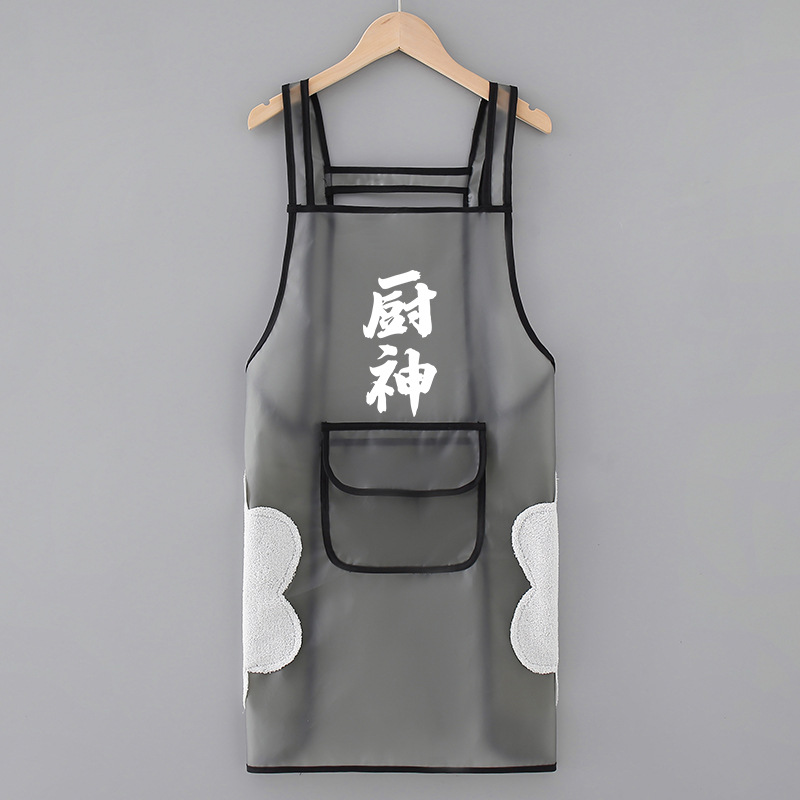 Black-BC602Kitchen God avec sangle d'essuyage de poche ordinaire