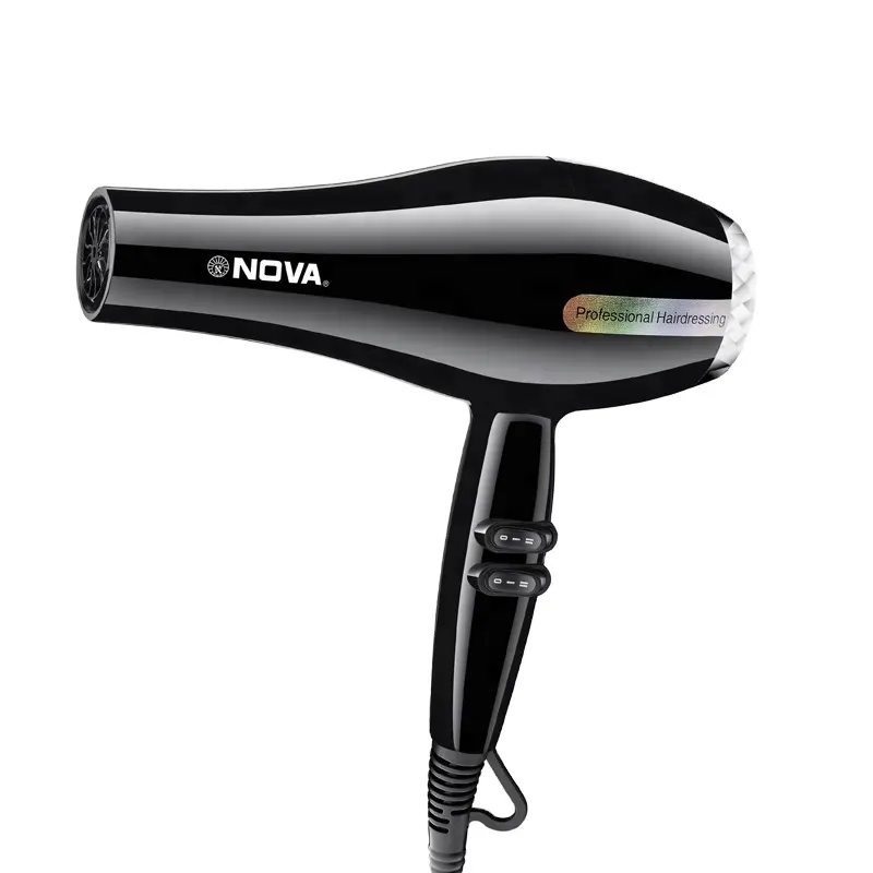 ヘアドライヤーサロン用NOVA7213ブラック電気モーター