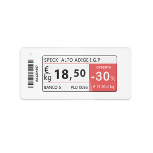 Esl etiket benutzer definierte Fabrik 2,4 GHz <span class=keywords><strong>Wireless</strong></span> 2,13 Zoll mehrfarbiges ESL-System Digital Electronic Price Shelf Label für Supermarkt