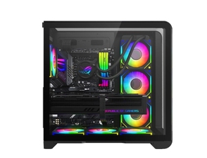 Hoch leistungs großhandel OEM Computer gehäuse Gaming Case PC Desktop RGB Schrank für PC Full Black Farbe