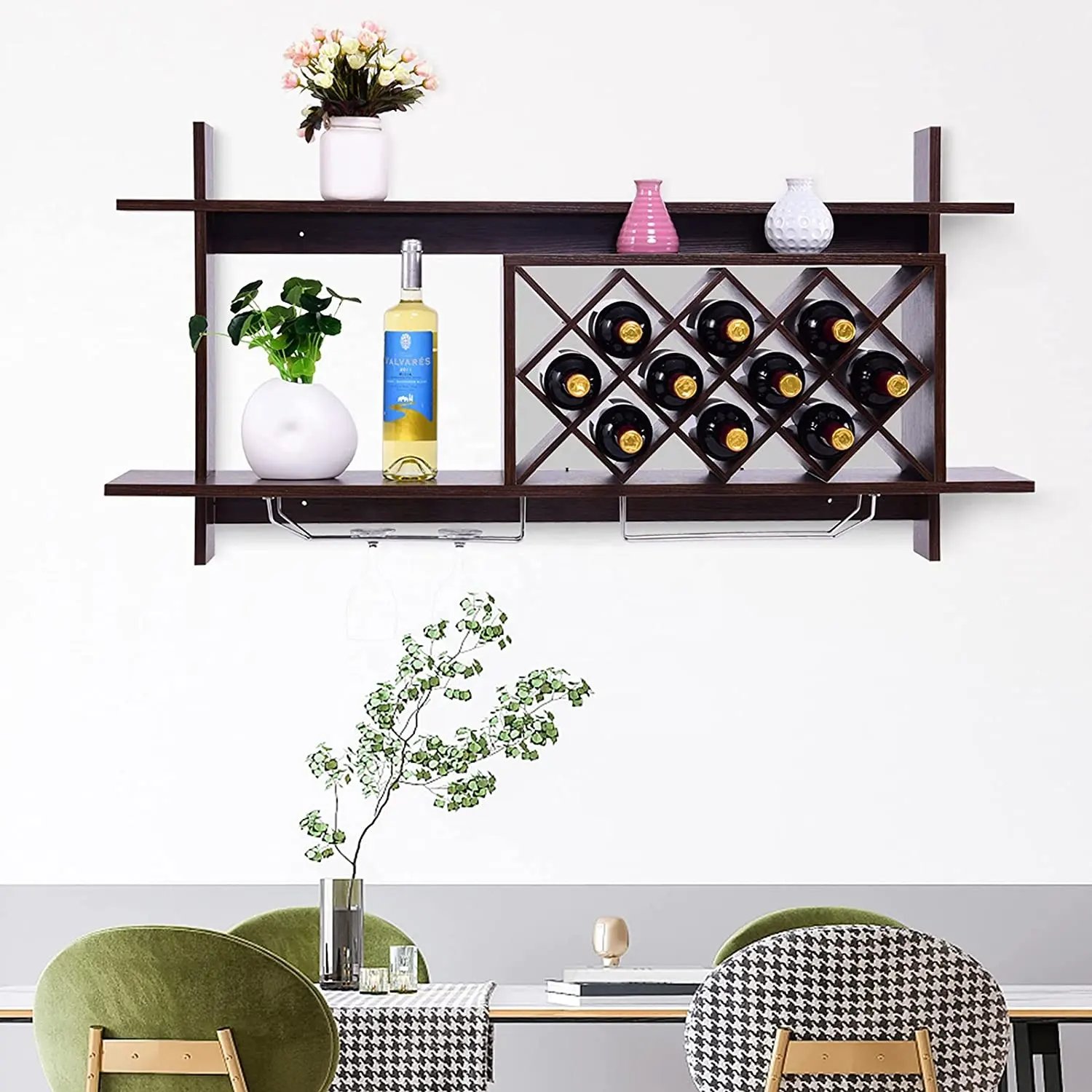 BALOMリビングルーム用高級家具デザイン木製ワインディスプレイキャビネット