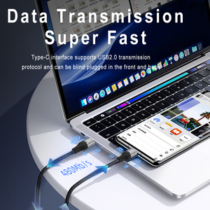 トレンド製品2024新着ブラックUSBタイプCコード電源オフ電子機器用急速充電データケーブル保護 - Product Image 4