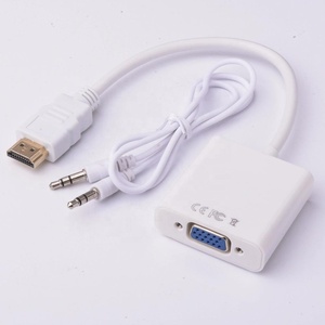 HDMI zu VGA Adapter Stecker zu Buchse Kabel konverter mit Audio ausgang
