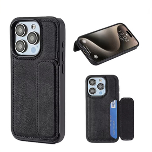 Apple 16 için Pro Max cep telefonu kılıfı Iphone 15 kart kapak yuvası telefon 14 13 12 11 E artı tam paket koruyucu standı çantası - Product Image 1