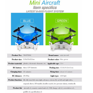 Phổ Biến Fy804 <span class=keywords><strong>Mini</strong></span> Drone 2.4Ghz 6-Trục Không Đầu Chế Độ <span class=keywords><strong>Mini</strong></span> RC Đồ Chơi Máy Bay Trực Thăng <span class=keywords><strong>Quadcopter</strong></span> Drone RTF Với Trường Hợp - Product Image 6