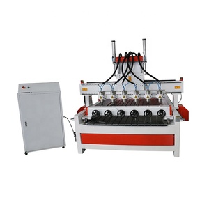 Multi-Head Automatic <strong>CNC</strong> <strong>Router</strong> for Furniture 3D Statue Making NC Studio Mach3 <strong>Control</strong> System New Used Gear for Home Use PVC