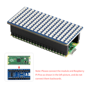 RGB-Vollfarb-LED-Matrix-Panel für Raspberry Pi Pico Programmier bare 16x10-Grid-RGB-LEDs Einstellbare Helligkeit von 256 für Pico - Product Image 2