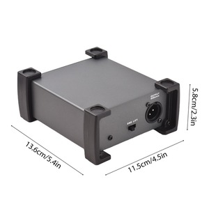 1-канальный пассивный блок DI-Box eiminator 1/4 ''инструмент, прямая коробка для XLR-преобразование импеданса, аудиоизолятор, прямая коробка - Product Image 2