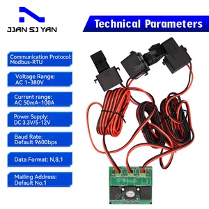 JSY-MK-333 100A Bidirectional Three Phase Energy Meter RS-485 TTL Modubus-RTU for Solar Router <strong>System</strong> - Product Image 3