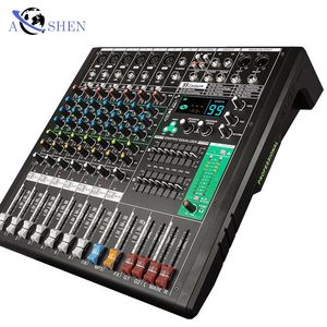 Interfaz de audio del mezclador de 8 canales con funciones USB de registro BT MP3 para Party DJ 3 Band EQ, 99 DSP Mini consola de mezcla de sonido - Product Image 5