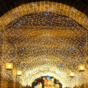 ไฟสาย LED สีสันสดใส30เมตร50เมตร100เมตร, สายไฟประดับต้นคริสต์มาสแบบเสียบกันน้ำได้ - Product Image 4