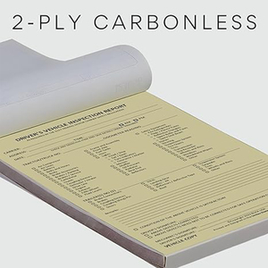 Driver's Vehicle Inspection Report (Pre- &amp; Post-Trip) Book Format 2-Ply Carbonless 5.5&quot; X 8.5&quot; 35 Sets of Forms - Product Image 3