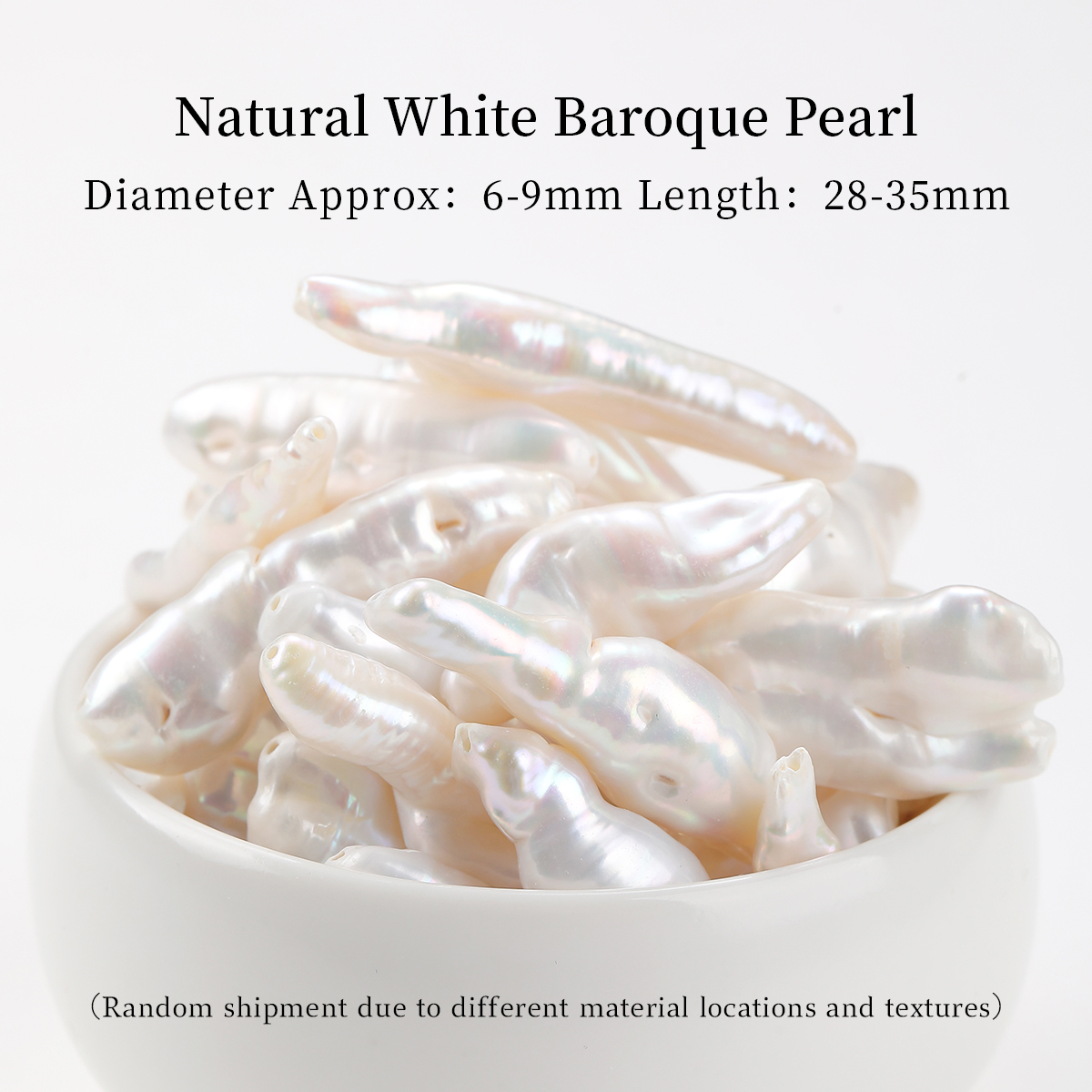 Natural White Baroque Pearl