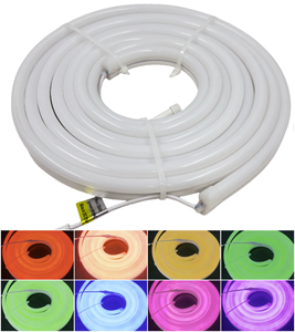 <strong>LED</strong> Rope Light Silicon Neon Flex Strips RGB Dimmable 24V DC 10*<strong>23mm</strong> with Remote Controller IP65 Smart Light ETL CE Certificated - Product Image 1