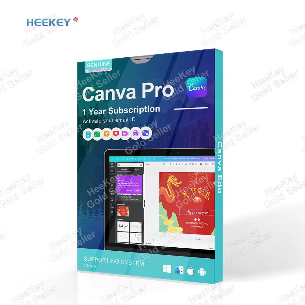 اشتراك لمدة عام واحد بحساب خاص من Canva-Pro للاستخدام التجاري برنامج تصميم جرافيكي أصلي رسمي وإلكتروني