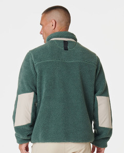 Özel erkek kış ceket polar ceket düz renk cepler polar Zip up ceket fabrika toptan Sherpa polar ceket adam için