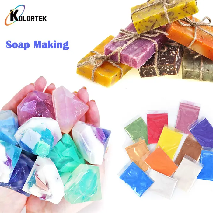 Bulk naturale sapone cosmetici di colore polvere di mica pigmento sapone realizzazione di colori