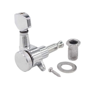 ロック機能付きシルバーエレキギターストリングノブ工場直送高音質耐久性小6個 - Product Image 5