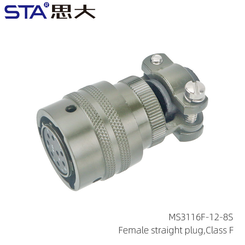 MS3116F-12-8P Female straight plug,Class F
