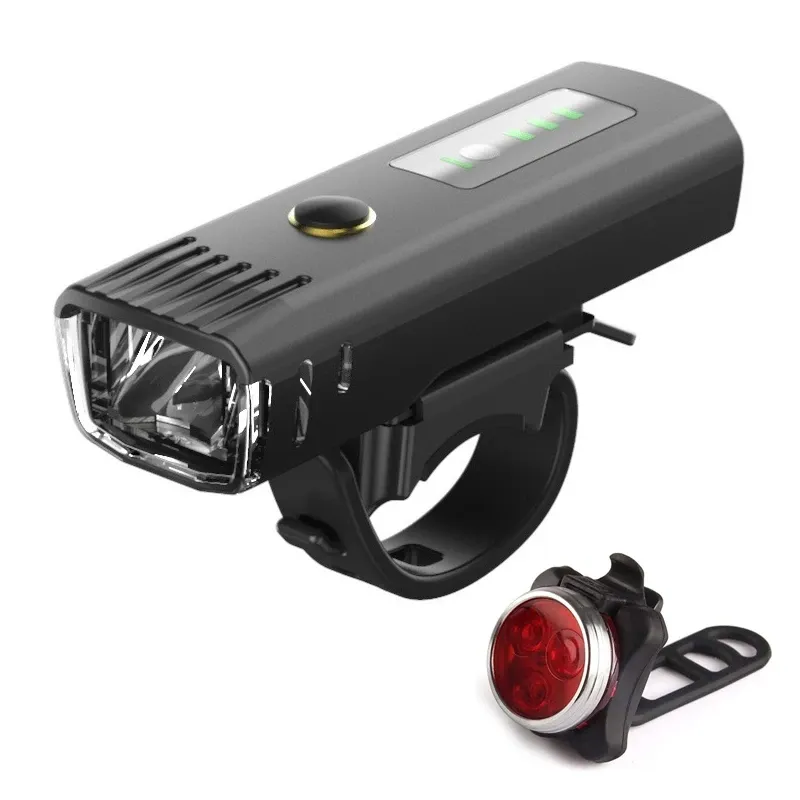 Super helles wasserdichtes Fahrrad lichtset 4 Modi USB-Lade fahrrad Intelligenter Lichtsensor Scheinwerfer Scheinwerfer und Rücklicht