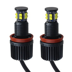 120W6000KホワイトH8LEDエンジェルアイズ<span class=keywords><strong>LED</strong></span>マーカーライトBMW2008-20105シリーズE60