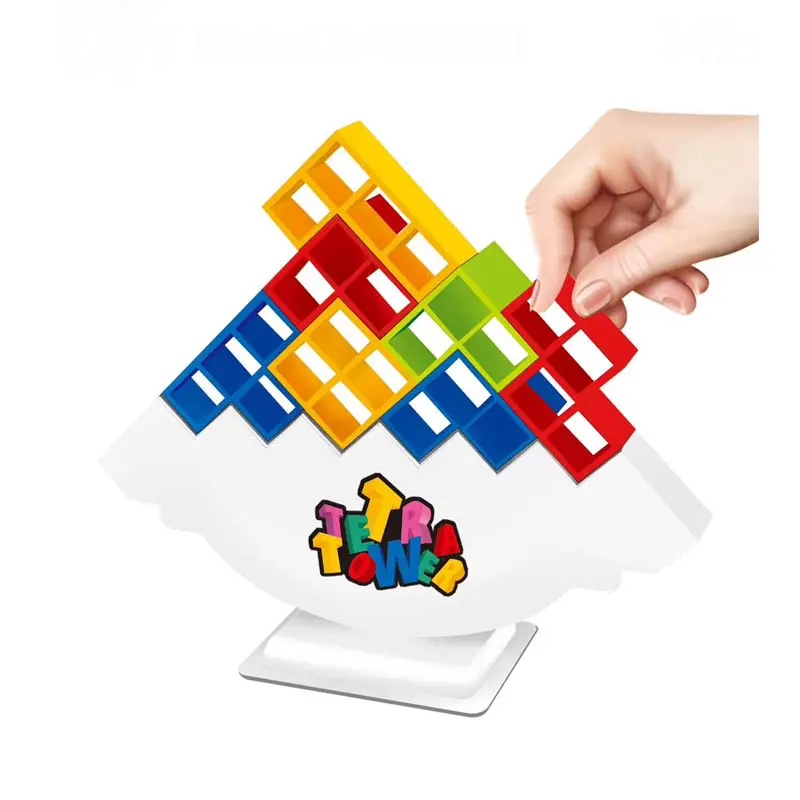 हॉट प्लास्टिक टेट्रास टॉवर गेम बैलेंस स्टैकिंग अटैक बिल्डिंग ब्लॉक बोर्ड पज़ल गेम बच्चों के लिए शैक्षिक खिलौने