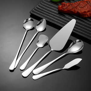 KHÁCH SẠN Bộ sưu tập thép không gỉ <span class=keywords><strong>Flatware</strong></span> thân thiện với môi kim loại dao kéo Set-Wedding bạc bao gồm dao muỗng nĩa - Product Image 2