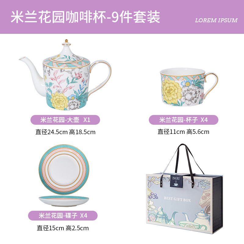 Coffret cadeau 9 cafés Milan Garden