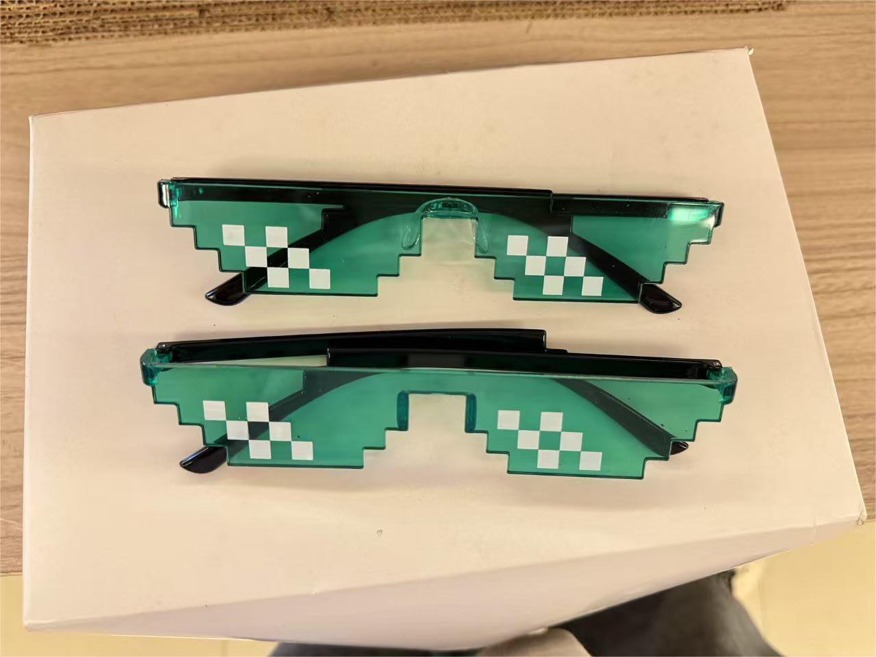 Petite mosaïque verte double rangée