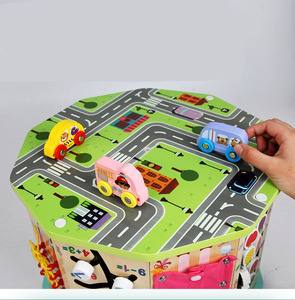 子供のためのカスタムオーダーとエンボス印刷処理Mdf木製宝箱ラウンドビーズボックスおもちゃを受け入れる - Product Image 4