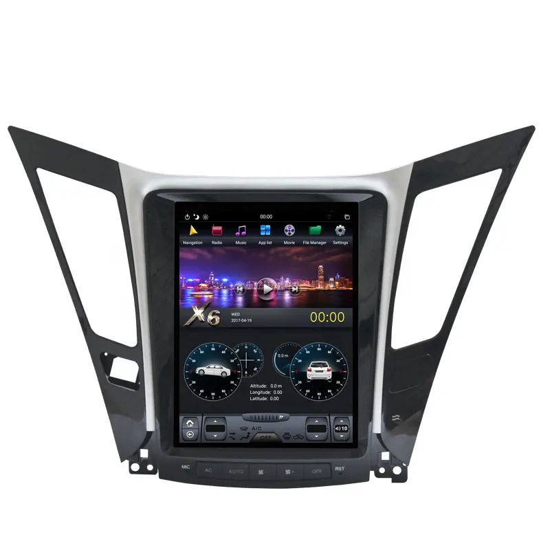 10.4 inch 4G+64GB Tes-la Style Vertical Screen Android 8.1 Car Video Car Radio Headunit for Hyundai Sonata 8 YF 2011-2015