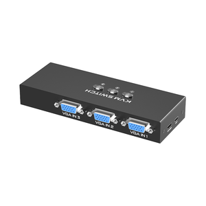 FJGEAR FJ-VK301 <strong>3</strong> Port Manual VGA <strong>KVM</strong> <strong>Switch</strong> Support 1920*1080@60Hz Resolution <strong>3</strong> in <strong>1</strong> Out VGA <strong>KVM</strong> <strong>Switch</strong>
