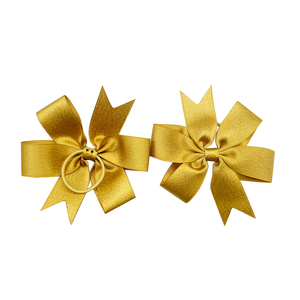 E-Magic 2024 <strong>Custom</strong> Gold Satin Ribbon <strong>Bow</strong> <strong>Loop</strong> for Packaging Wine Bottle With <strong>Elastic</strong> <strong>Loop</strong> Gift Pack - Product Image 1
