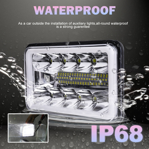 ไฟหน้ารถ Led สี่เหลี่ยมขนาด5นิ้ว,ไฟหน้ารถสำหรับรถบรรทุกขนาด24V 12V ทรงสี่เหลี่ยมสีอำพันไฟติดหน้ารถขนาด4X6นิ้ว