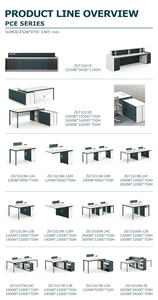 Zitai Muebles de oficina Particiones Cubículos modulares Estación DE TRABAJO Sistema de escritorio Centro de llamadas Escritorio de computadora Mesa de oficina - Product Image 3