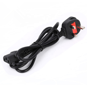 14 16 18AWG 1M 1.2M 1.8M 2M 5M C5 C7 C13 İngiltere 3 Pin prong AC güç kablosu PVC madencilik için - Product Image 1