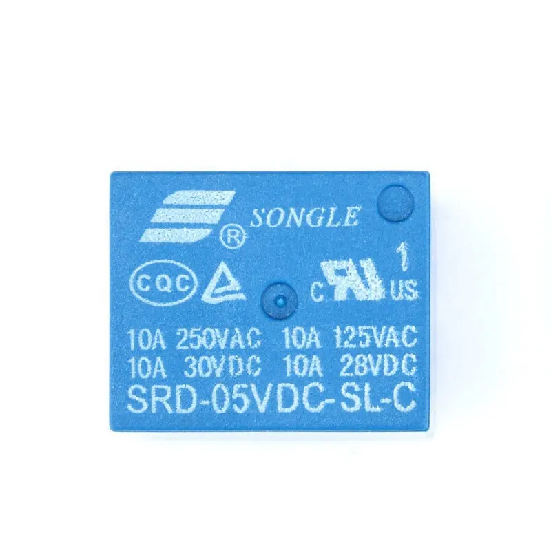 PCB 4Pin 5Pin 유형 T73-5V 10A 125VAC 10A 250VAC 전원 릴레이 SRD-05VDC-SL-C SRD-12VDC-SL-A SRD-24VDC-SL-C 5V 12V 24V 5 핀 릴레이