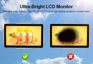 Fabbrica OEM 24 pollici ad alta luminosità Display esterno LCD Open Frame Digital Signage chiosco Touch Screen Monitor per chiosco - Product Image 4