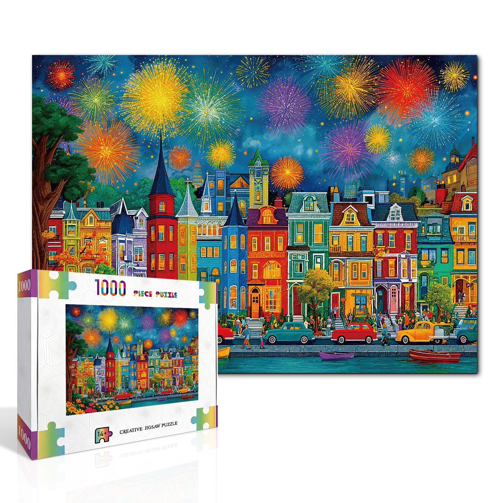 Feu de nuit brillant