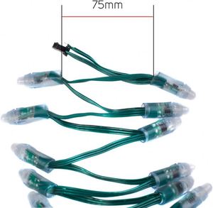 Высококачественный 12 В WS2811 адресуемые светодиодные пиксельные струны RGB светодиодный модуль IP30 не водонепроницаемый для внутреннего освещения украшения