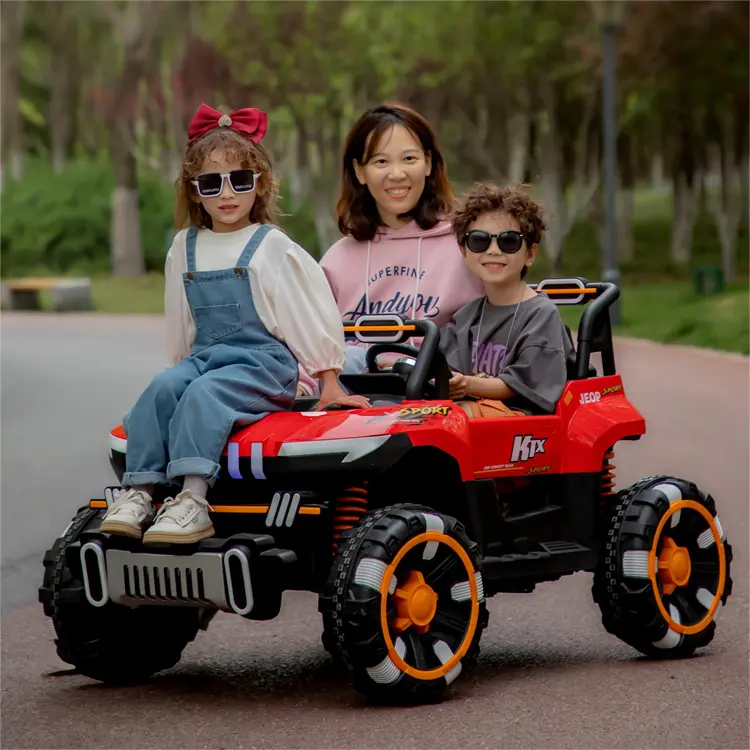 Alta especificação 12v 7A 2 Assentos Carro Elétrico Crianças Off Road Bateria Grande Crianças Baby Toy Car Ride On Car For Kids To Drive