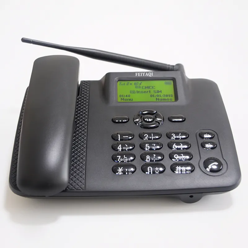 Telefono fisso con slot per doppia scheda sim con antenna rimovibile